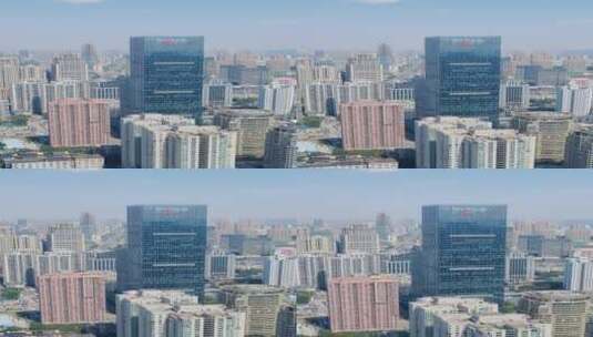 城市航拍湖北武汉城市宣传片地标建筑竖屏高清在线视频素材下载