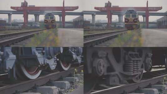 铁路 火车行驶高清在线视频素材下载
