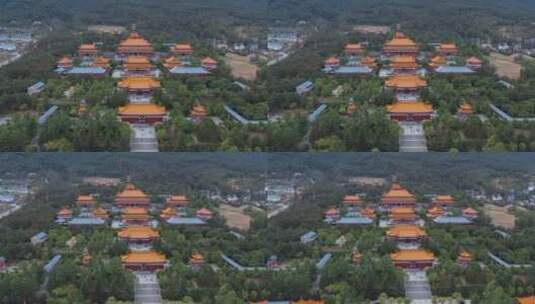 云南大理天龙八部城全景航拍高清在线视频素材下载