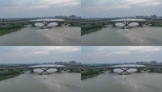 洛阳新街桥航拍高清在线视频素材下载