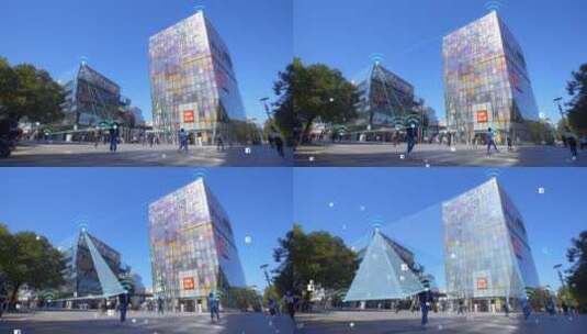 科技商场科技城市-科技北京高清在线视频素材下载