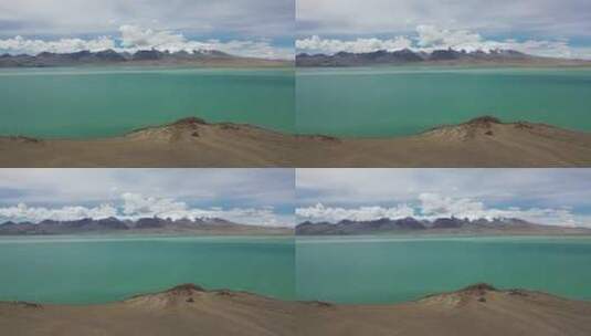西藏阿里仁青休布措湖泊自然风光高清在线视频素材下载
