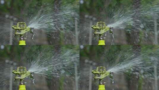 自动喷灌浇水高清在线视频素材下载
