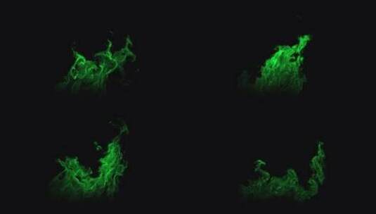 4k魔幻绿色神秘火焰素材 (16)高清在线视频素材下载