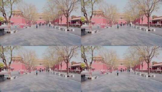 8k实拍北京故宫紫禁城中轴路高清在线视频素材下载
