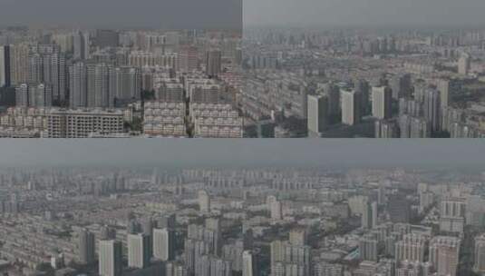 济宁城区航拍4k高清在线视频素材下载