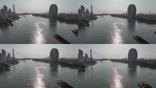 广州三支香水道航拍高清在线视频素材下载