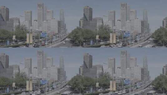 北京国贸 一线都市 城市车流高清在线视频素材下载