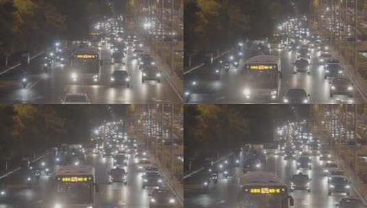 夜景车流 北京夜景车流高清在线视频素材下载
