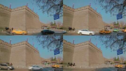 西安城墙中山门高清在线视频素材下载
