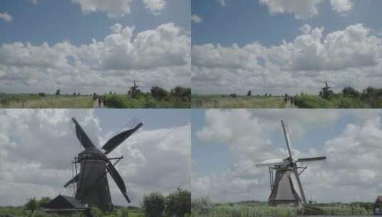 荷兰风车1高清在线视频素材下载