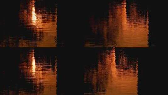 4K黄昏夕阳水面实拍唯美高清在线视频素材下载