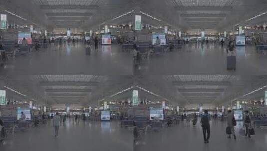 上海虹桥火车站高清在线视频素材下载