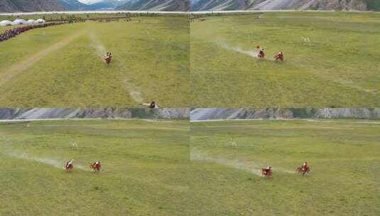 西藏赛马节高清在线视频素材下载