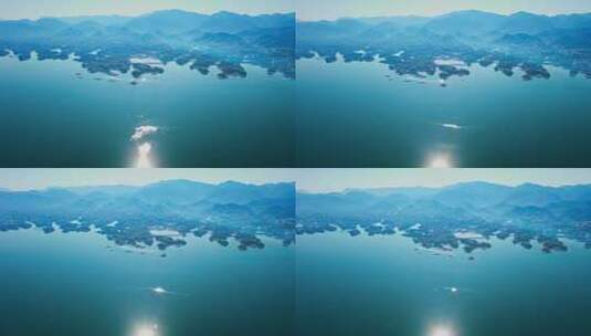 湖北省赤壁市陆水湖风景区高清在线视频素材下载