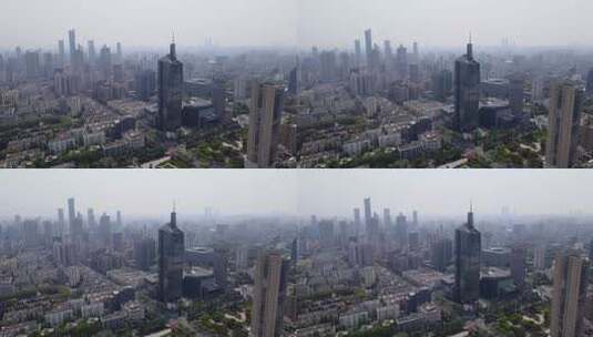 4k 航拍南京城市景观高清在线视频素材下载
