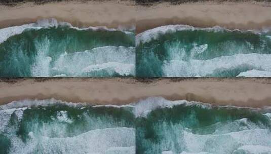 海浪 海岸线 浪花高清在线视频素材下载