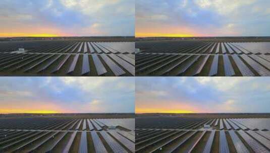 太阳能电池发电厂高清在线视频素材下载
