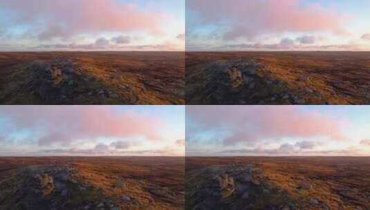 日落时的荒野高清在线视频素材下载