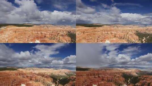 美国犹他州布莱斯峡谷惊人的岩石结构高清在线视频素材下载