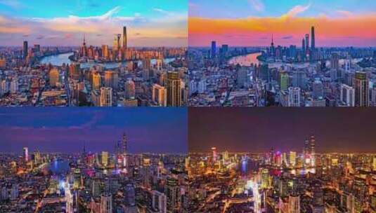 上海夜景延时拍摄高清在线视频素材下载