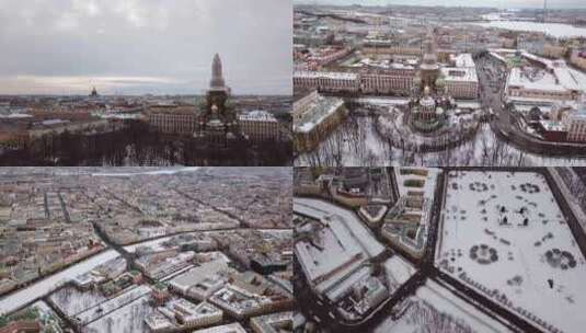 圣彼得堡（冬天）4K高清在线视频素材下载