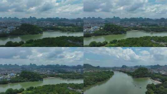 4K航拍延时-多分镜-桂林漓江高清在线视频素材下载