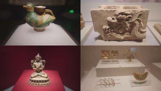 辽宁博物馆藏品高清在线视频素材下载