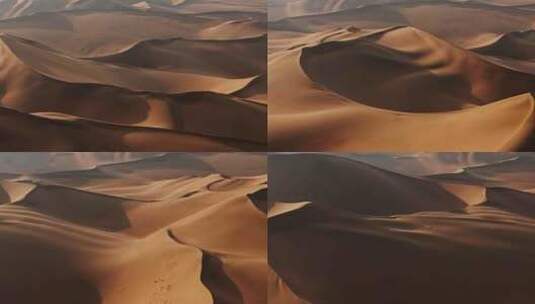 航拍壮观的沙漠高清在线视频素材下载