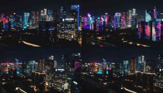国际化大都市 超一线城市夜景 霓虹灯高清在线视频素材下载