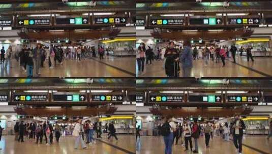 香港地铁站高清在线视频素材下载