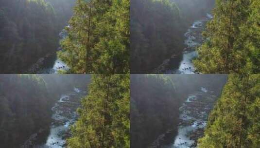 湖北恩施八百里清江之峡谷里的清江水高清在线视频素材下载
