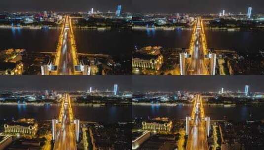 上海_卢浦大桥_道路桥梁_航拍延时001高清在线视频素材下载