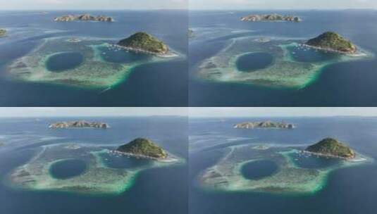 原创印尼东努沙登加拉群岛海岛自然风光航拍高清在线视频素材下载