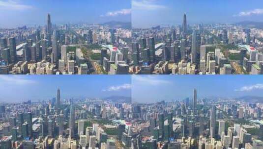 深圳福田区高楼大厦  平安金融中心高清在线视频素材下载