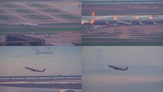 8K深圳机场起飞的西藏航空客机高清在线视频素材下载