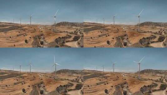 大型风车景观高清在线视频素材下载