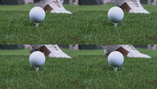 高尔夫球 特写高清在线视频素材下载