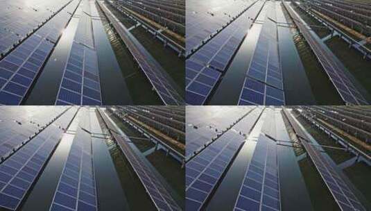 光伏基地 太阳能板高清在线视频素材下载