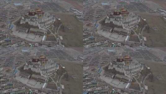 西藏昌都依噶冰川万年冰川高空航拍高清在线视频素材下载