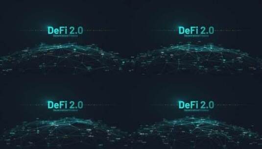 去中心化金融Defi 2.0数字地球4K高清在线视频素材下载