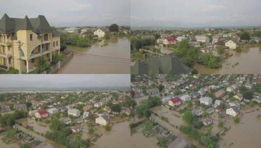 水浸邻里街高清在线视频素材下载