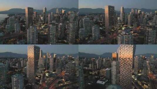 温哥华城市景观高清在线视频素材下载