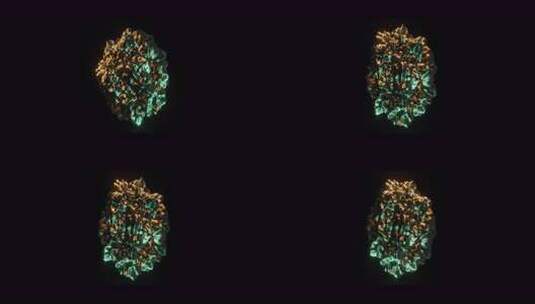 抽象艺术的3d球体循环渲染，带有超现实的高清在线视频素材下载