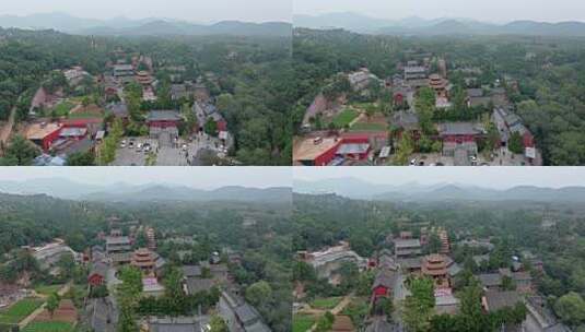 航拍平顶山汝州风穴寺高清在线视频素材下载