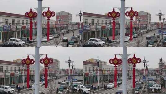 乡村 街道 铁路 风景 路灯高清在线视频素材下载