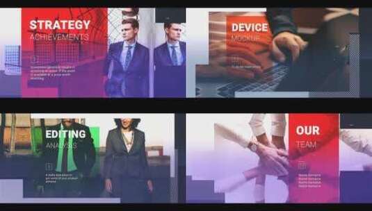 时尚动感商业化企业宣传片展示片场AE模板高清AE视频素材下载