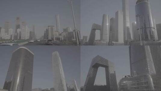 北京国贸行车外景主观log3高清在线视频素材下载