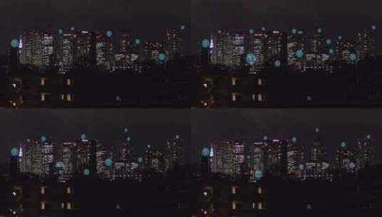 互联网城市夜景高清在线视频素材下载