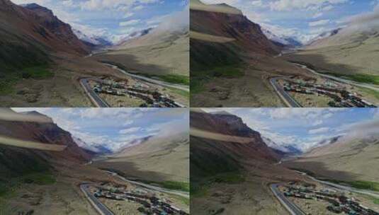 西藏珠峰大本营高清在线视频素材下载